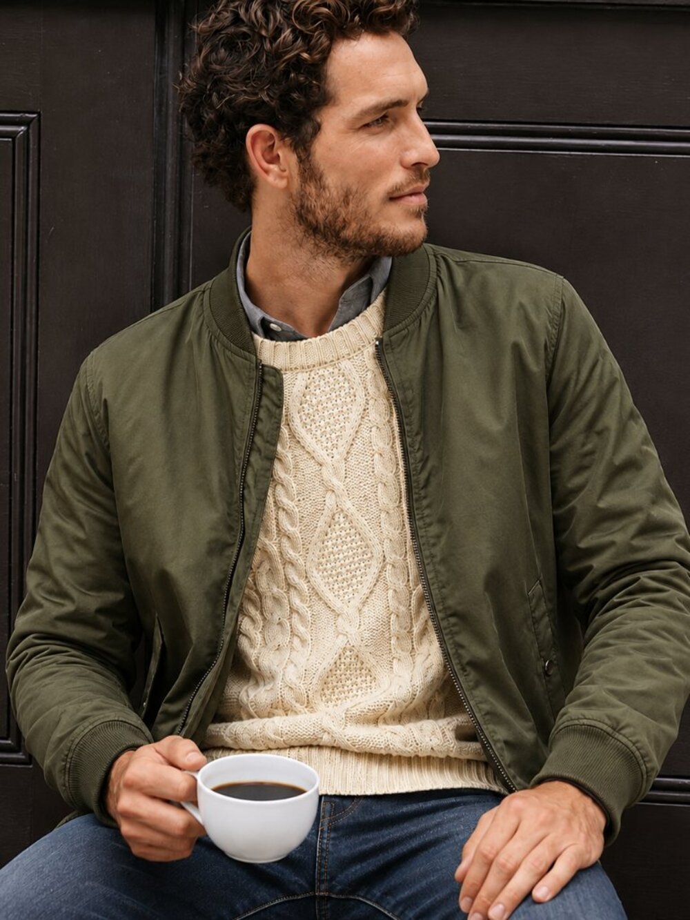 Pure cotton Buffalo David Bitton bomber jacket